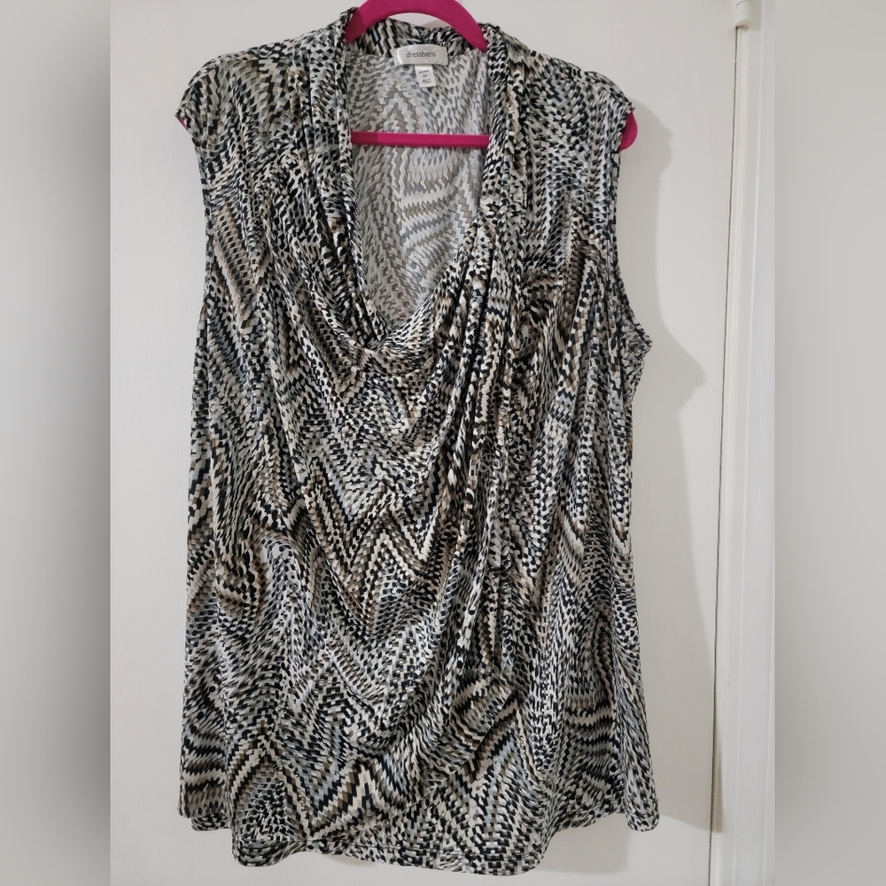 3x Stylish Sleeveless Patterned Women's Top